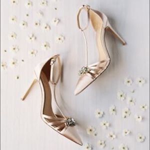 Champagne Badgley Mischka Bridal heels